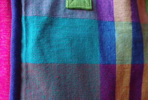 Taszka zieleń i fiolet 30x26cm - obrazek 3